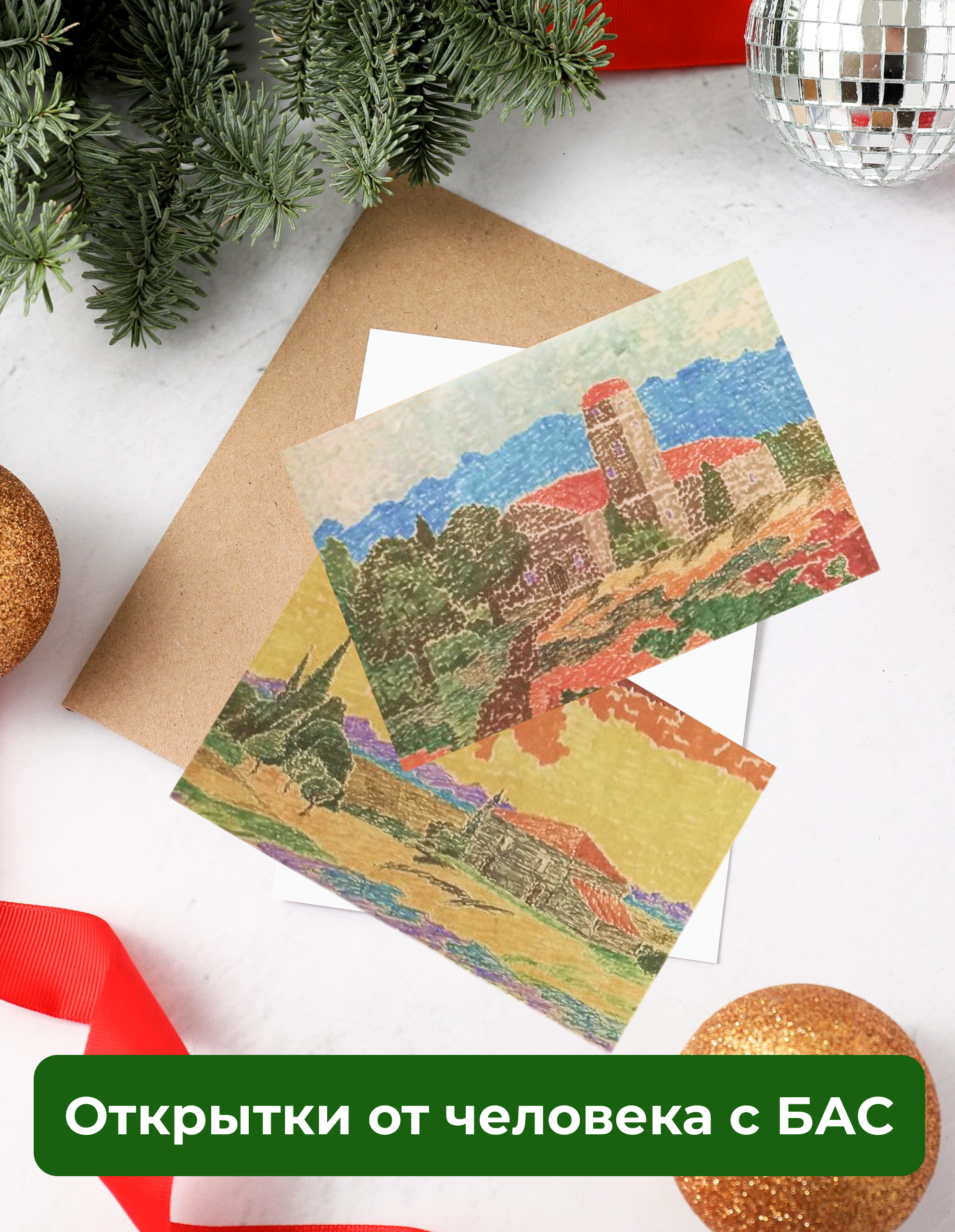 Набор открыток от художника с БАС